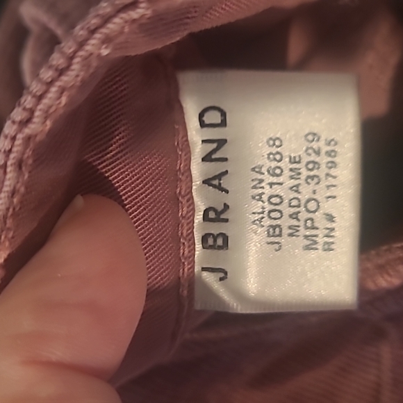 NWT J Brand Alana Madame High Rise Crop Skinny Corduroy Pants Size 26 - Picture 8 of 10